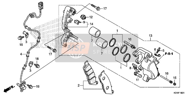 Front Brake Caliper (ABS)